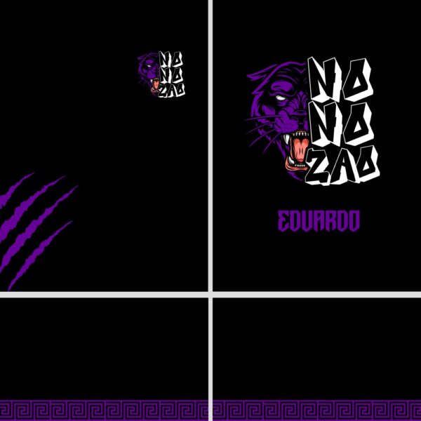 Arte Vetor Camisa Nono Ano Pantera Roxo mod-01 - Image 2