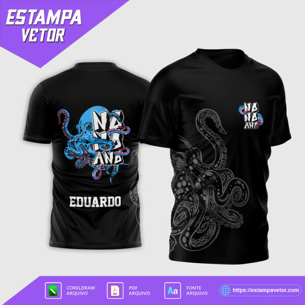 Mockup de Camisa com Estampa de Polvo para Formandos 2025