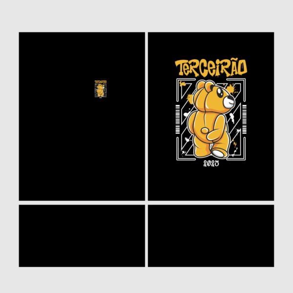 Arte Vetor Camisa Terceirão Urso Amarelo 2025 - Image 2