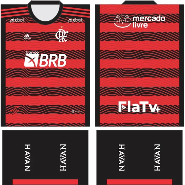 template camisa futebol flamengo local 2022-2023