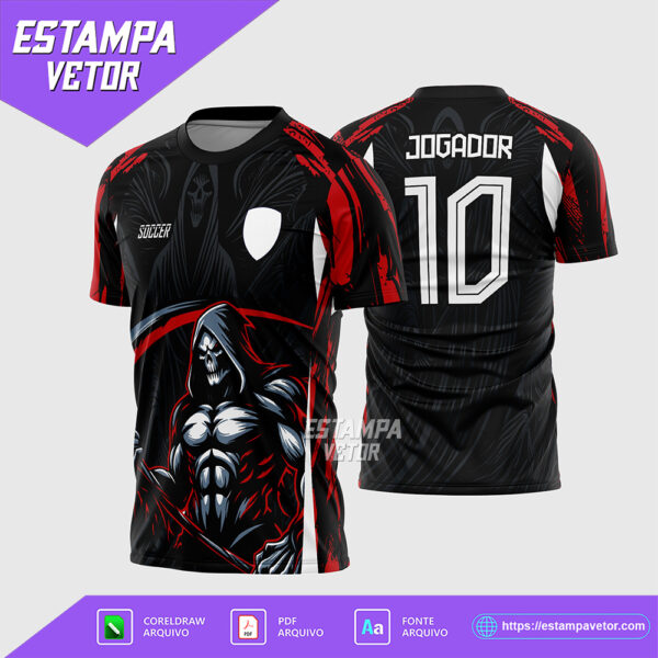 Arte Vetor Camisa Interclasse Ceifador 2025 Corel Draw X7 para sublimação