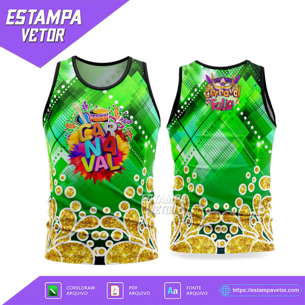 Arte Vetor Camisa Abadá Bloco Carnaval 2026 Corel Draw X7 para sublimação