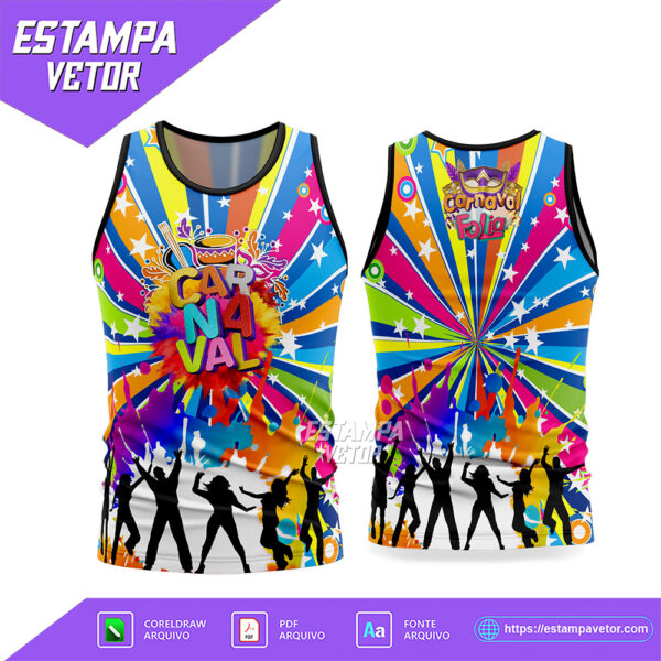 Arte Vetor Camisa Abadá Bloco Carnaval 2026 Corel Draw X7 para sublimação