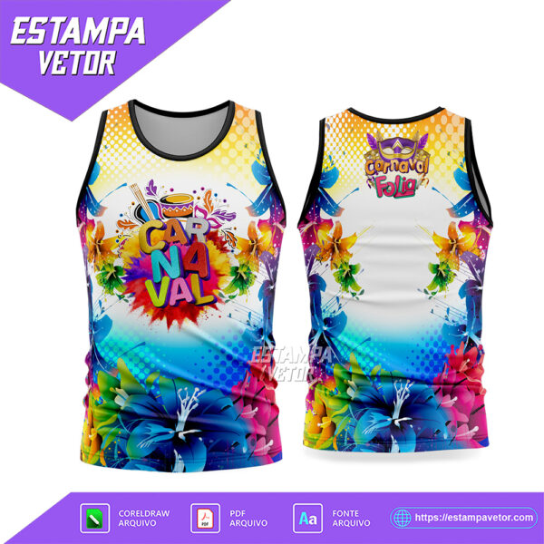 Arte Vetor Camisa Abadá Bloco Carnaval 2026 Corel Draw X7 para sublimação