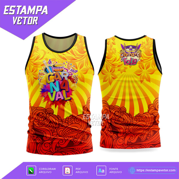 Arte Vetor Camisa Abadá Bloco Carnaval 2026 Corel Draw X7 para sublimação