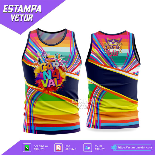 Arte Vetor Camisa Abadá Bloco Carnaval 2026 Corel Draw X7 para sublimação