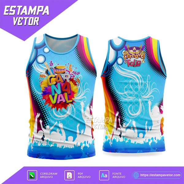 Arte Vetor Camisa Abadá Bloco Carnaval 2026 Corel Draw X7 para sublimação