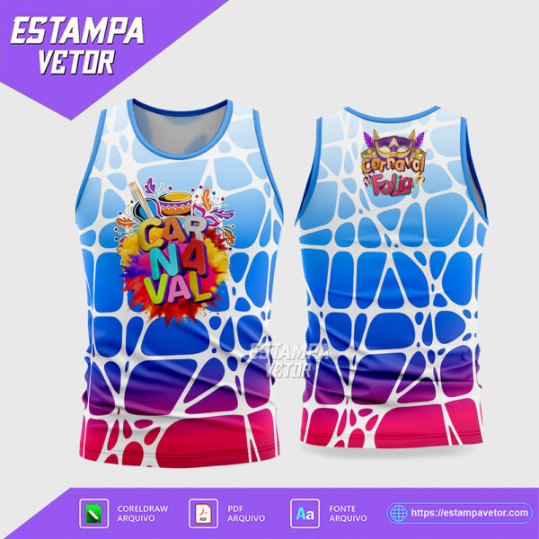 Arte Vetor Camisa Abadá Bloco Carnaval 2026 Corel Draw X7 para sublimação