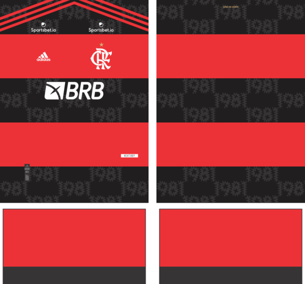 arte vetor camisa flamengo titular 2021/2022 - Image 2