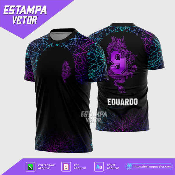 Arte Vetor Camisa Formandos Nono Ano Dragão Corel Draw X7 para sublimação