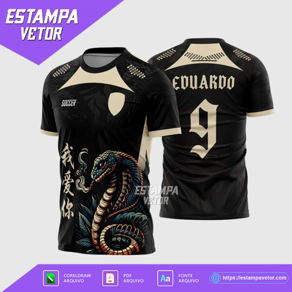 Arte Vetor Camisa Interclasse Fenix Preta e Rosa Corel Draw para sublimação