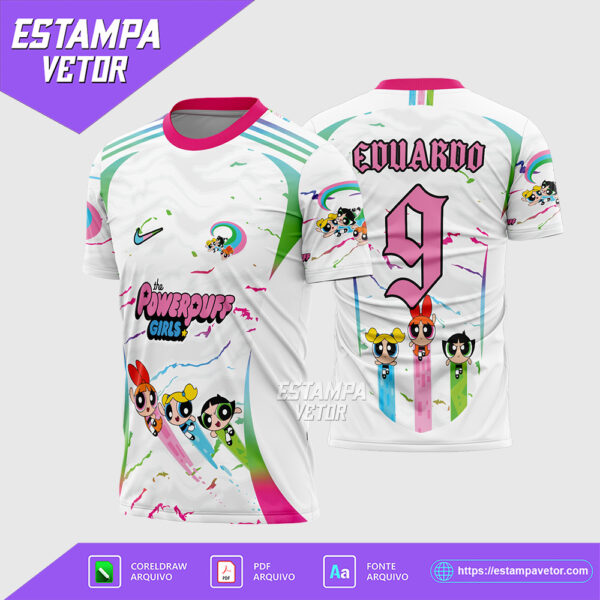 Arte vetor para camisa Interclasse Meninas Superpoderosas em formato Corel Draw X7