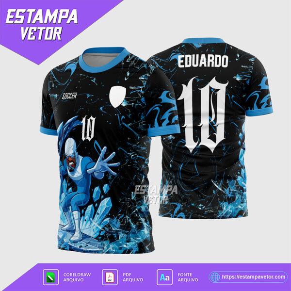 Vetor Estampa Camisa Interclasse Gelado Os Incríveis Corel Draw X7 para sublimação