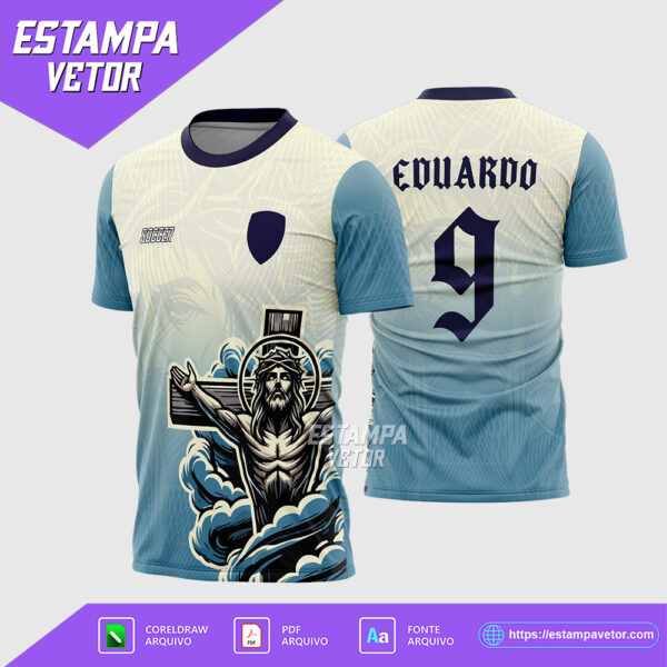 Arte Vetor Camisa Interclasse Jesus Cristo Corel Draw para sublimação
