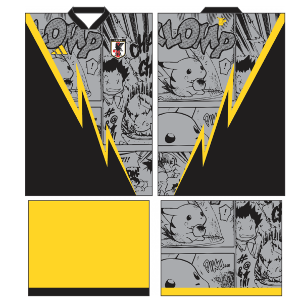 arte vetor camisa japão conceito pikachu 2023 - Image 2