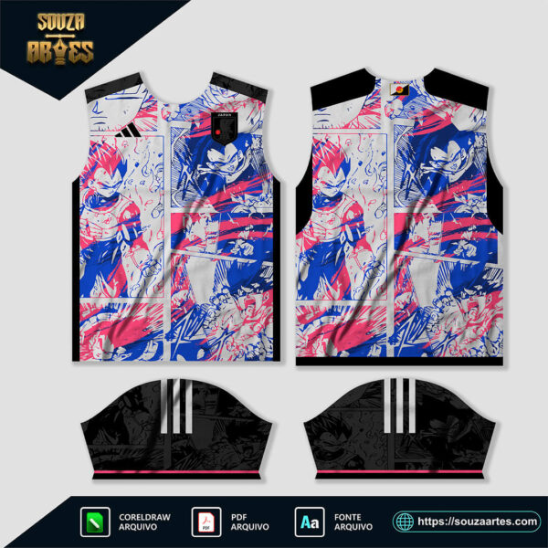 arte vetor camisa japão dragon ball conceito