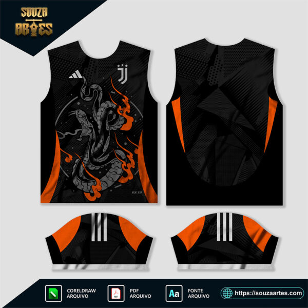 arte vetor camisa juventus conceito 2024-2025