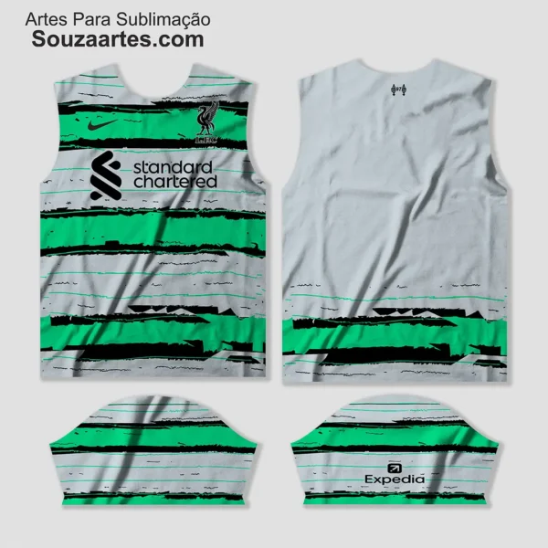 arte vetor camisa liverpool conceito 2023 - 2024