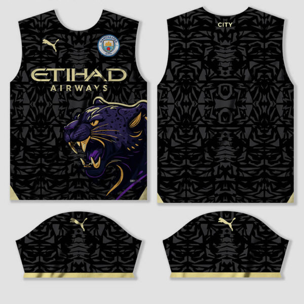 arte vetor camisa manchester city pantera 2024