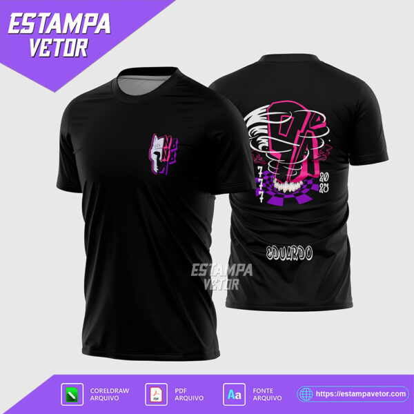 Arte Vetor Camisa Nono Ano 2025 Furacão Gladiador Corel Draw X7 para sublimação