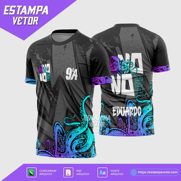 Arte Vetor para Camisa de Formandos do Nono Ano 2025 em Corel Draw X7