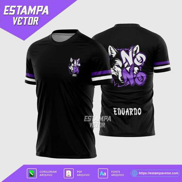 Arte Vetor Camisa Nono Ano Lobo Alfa 2026 Corel Draw X7 para sublimação