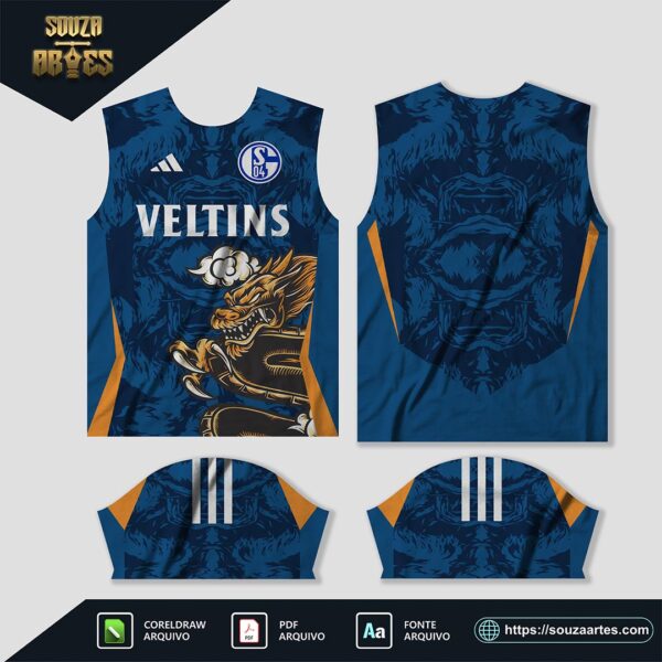 arte vetor camisa schalke 04 conceito 2024