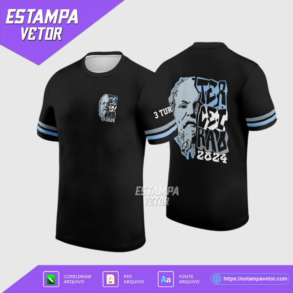 Arte Vetor Camisa Terceirão em Corel Draw X7 para formandos e turmas de terceiro ano