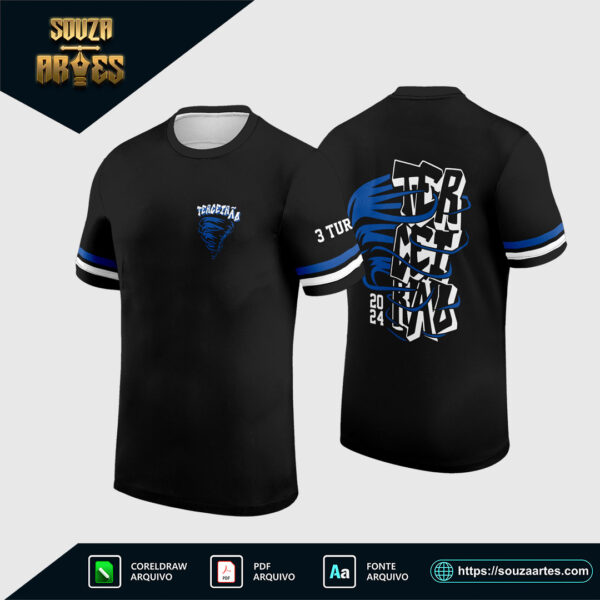 arte vetor camisa terceirão 2025 - furacão azul