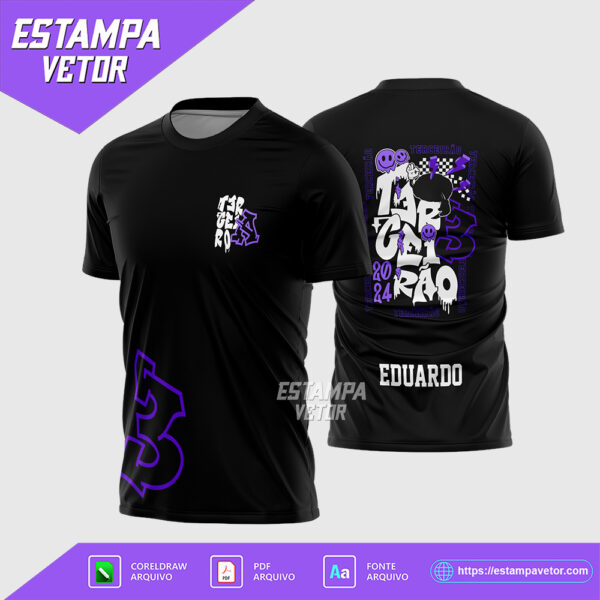 Arte Vetor Camisa Terceirão 2025 Mão Corel Draw X7 para sublimação