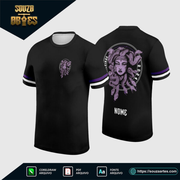 arte vetor camisa terceirão 2025 - medusa