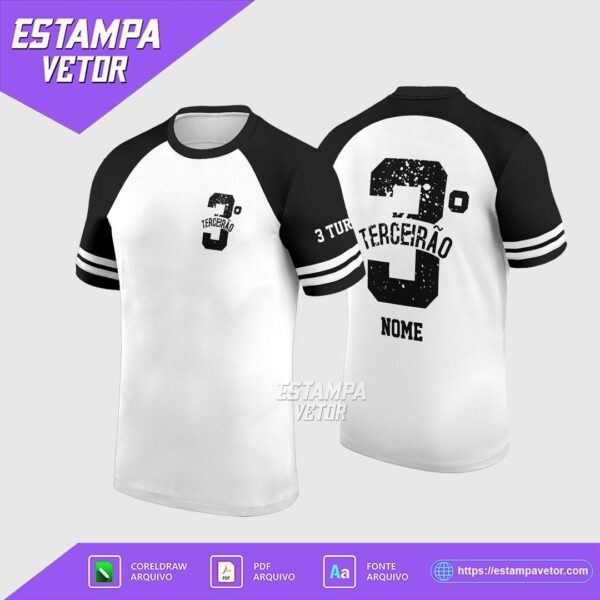 Arte Vetor Camisa Terceirão em Corel Draw X7 para formandos e turmas de terceiro ano
