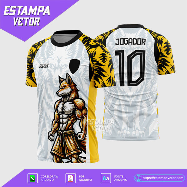 Arte Vetor Camisa Interclasse Raposa 2025 Corel Draw X7 para sublimação