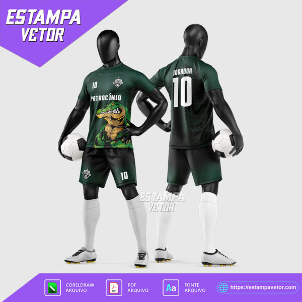 Arte Vetor Camisa e Short para Uniforme de Futebol Amador