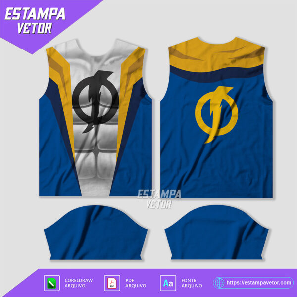 Arte Vetor Estampa Camisa Super Choque em formatos Corel Draw X7 e PDF