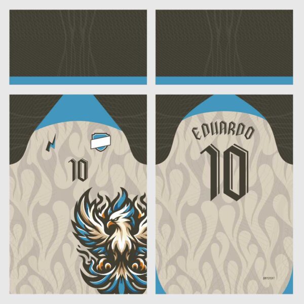 arte vetor camisa interclasse fênix flames - Image 2