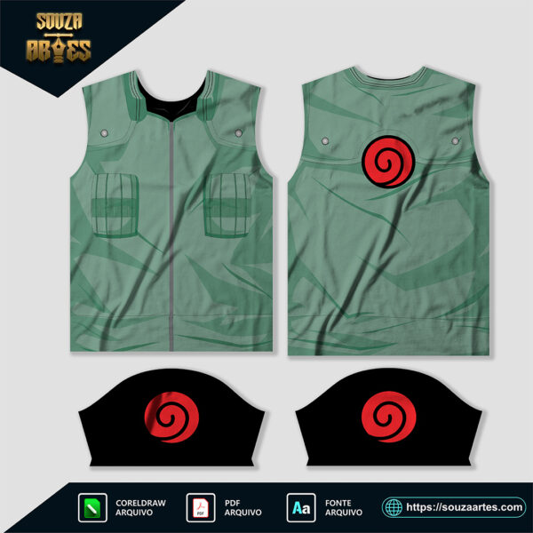 estampa vetor camisa kakashi hatake