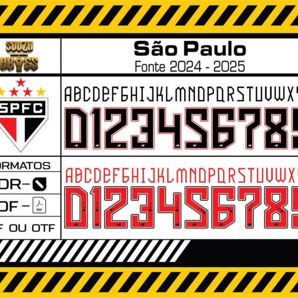 fonte são paulo 2024 - 2025 - ttf - cdr - pdf