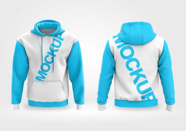 mockup moletom com capuz e bolso editavel corel draw x7