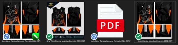 arte vetor camisa juventus conceito 2024-2025 - Image 3