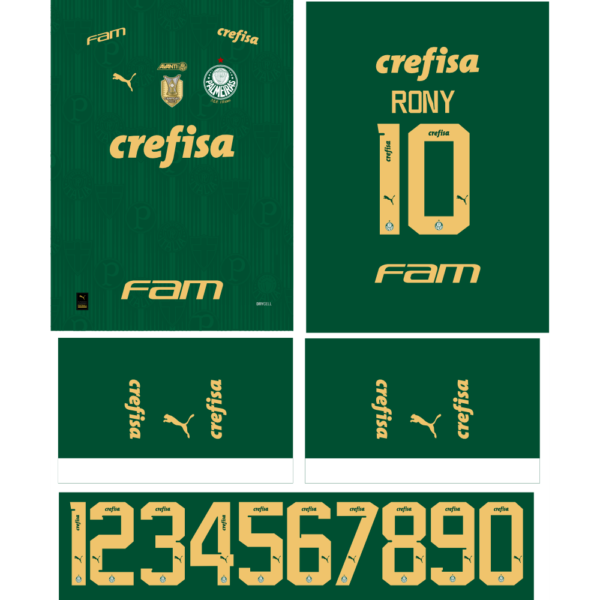 arte vetor camisa palmeiras titular 2024-25 - Image 2