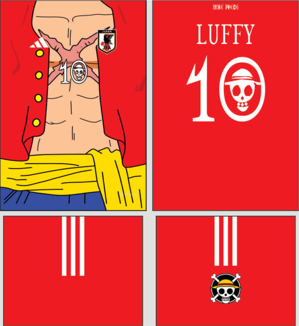 arte vetor camisa japão luffy conceito 2024 - Image 2