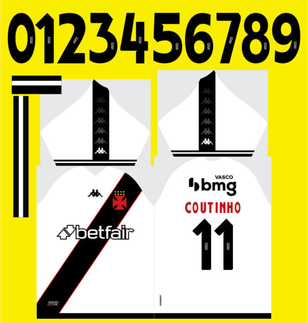arte vetor camisa vasco da gama reserva 2024 - 2025 - Image 2