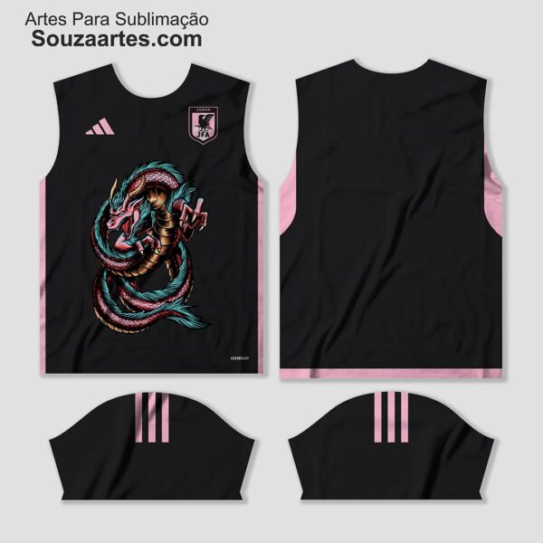 vetor camisa japão conceito 2023-2024