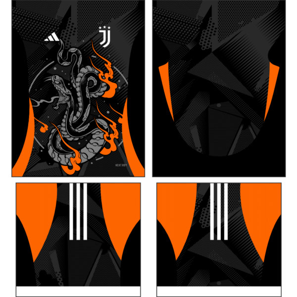 arte vetor camisa juventus conceito 2024-2025 - Image 2