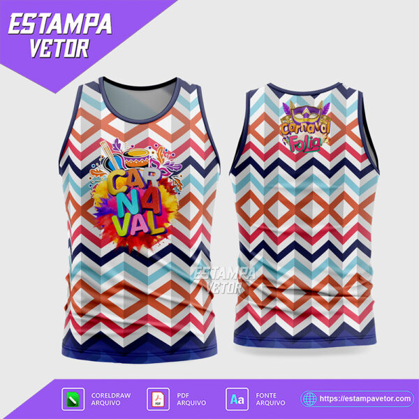 Arte Vetor Camisa Abadá Bloco Carnaval 2026 Corel Draw X7 para sublimação