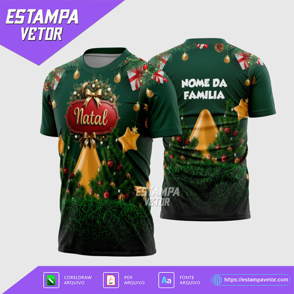 Arte Vetor Camisa Feliz Natal 2025 Corel Draw X7 para sublimação