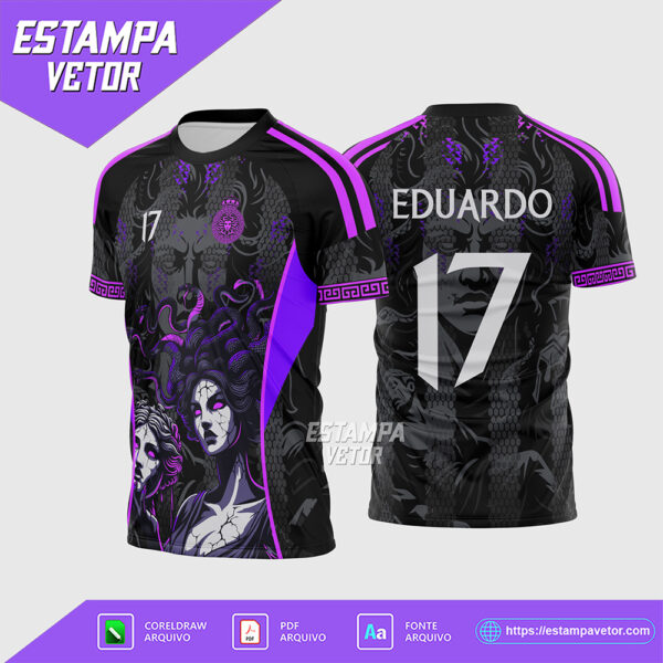 Arte Vetor Camisa Interclasse Mágico El Mago Vermelho Corel Draw X7 para sublimação