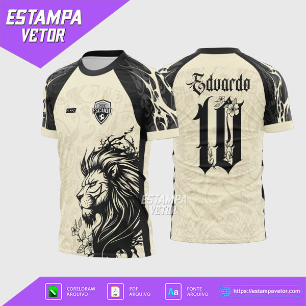 Arte Vetor Camisa Interclasse Leão Selva Corel Draw X7 para sublimação