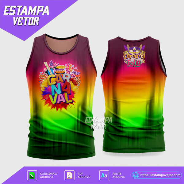 Arte Vetor Camisa Abadá Bloco Carnaval 2026 - Modelo 21